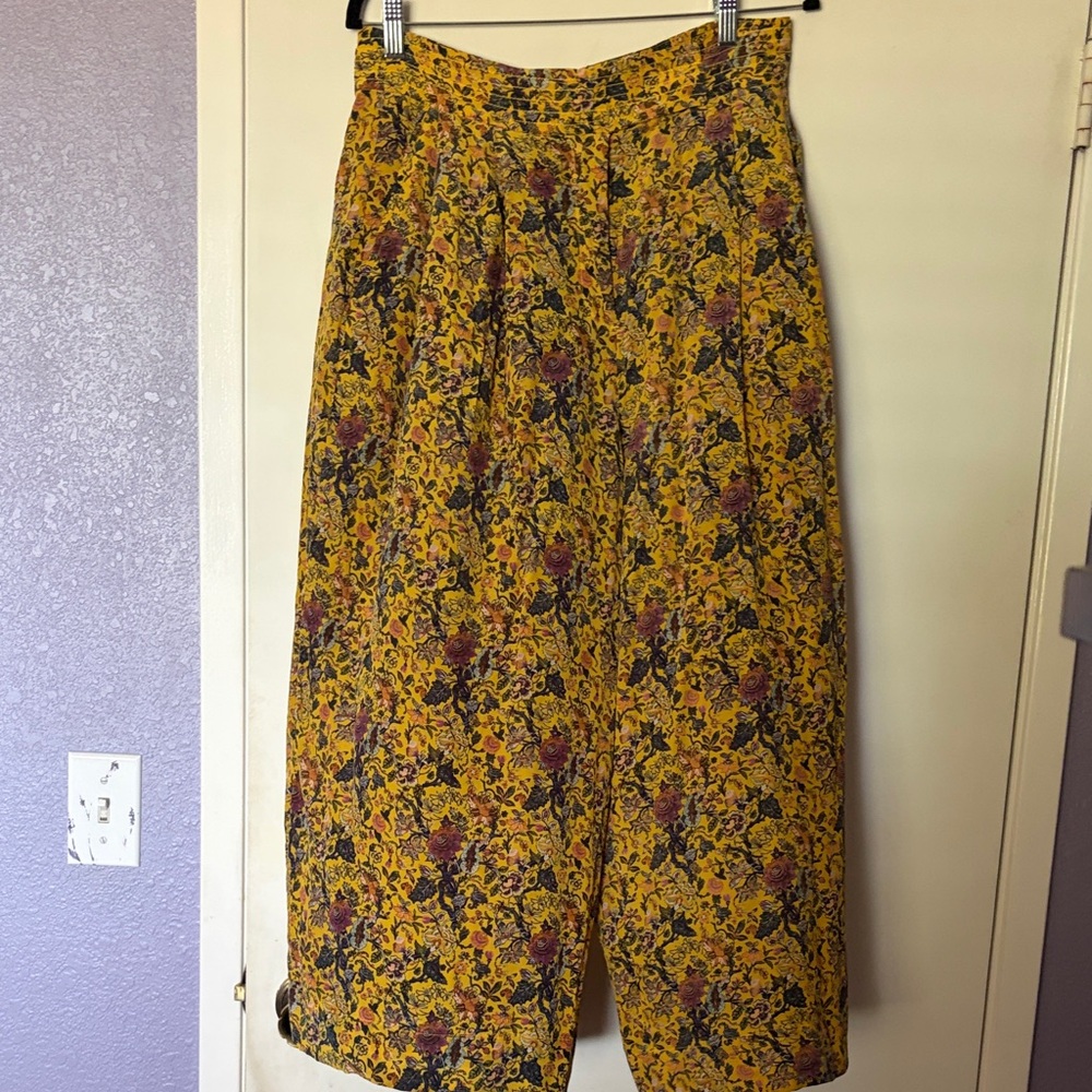 Madewell Silk cropped pants